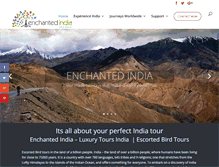 Tablet Screenshot of enchantedindia.com